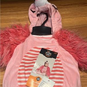 NWT flamingo costume 0-6 months